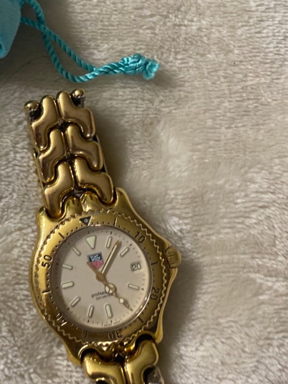 Tag Heuer Gold and White Link Watch
